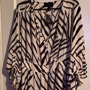 Zebra strip dress